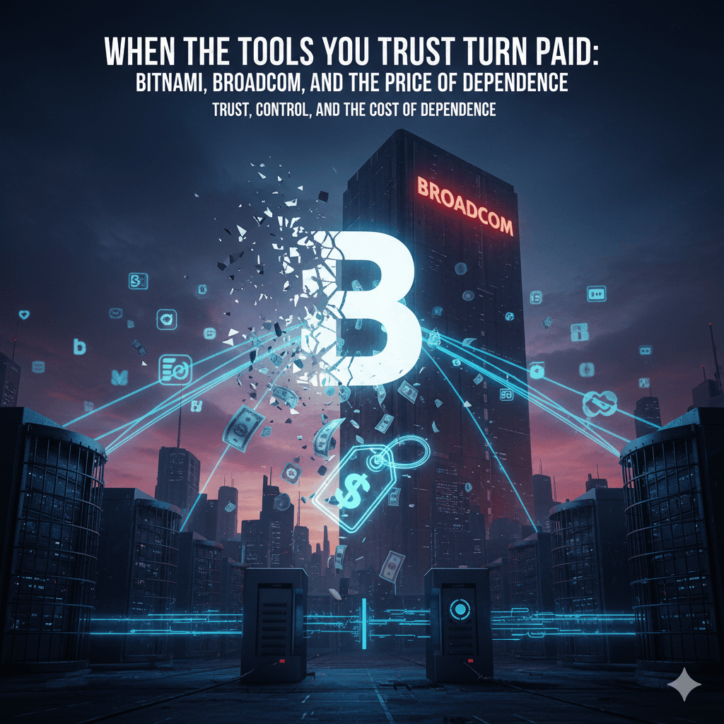 Cover Image for When the Tools You Trust Turn Paid: Bitnami, Broadcom, and the Price of Dependence